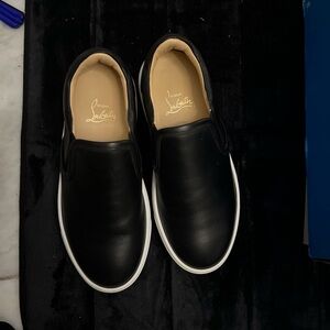 Christian Louboutin Black and White Women's Sneakers 37 1/2